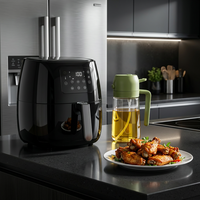 Botol Minyak Kaca Dapur Rumah Tangga Terbuat dari PP/PET Tebal Bebas Timbal dengan Desain Kreatif untuk Kategori Botol dan Stoples Dapur.