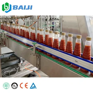 Automatic tin can ketchup paste tomato sauce filling seaming canning machine production line