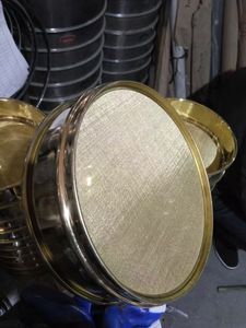 Setacci <span class=keywords><strong>Standard</strong></span> in Ottone N. 400 200 120 40 Mesh 6\" 8\" 12\" con Telaio e Rete in Ottone per Ispezione e Test - Product Image 2