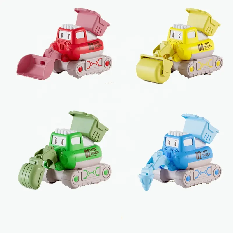 Children Press Sliding Inertia Cute Engineering Car Toys Boys Gift Simulation Engineering Operation Friction Back Toy Car
