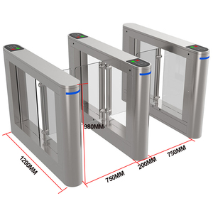 Sistem Kontrol Akses Turnstile Baja Anti Karat Keamanan Tinggi untuk Pintu Masuk Gym, Gerbang Otomatis dengan Kartu Gesek, IP55 - Product Image 2