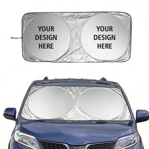 Custom Logo Foldable Car Windshield Sun <b>Shade</b> Front <b>Window</b> Visor Cover for Auto Dealership Giveaways - Product Image 1