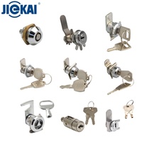 Serrure à came industrielle en alliage de zinc chromé, à clé identique, pour armoire de télécommunications et coffret électrique, avec trou de montage de 16 mm, vente en gros