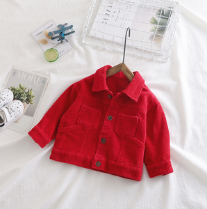 Giacca in Velluto a Coste per Bambina, Casual, Manica Lunga, Impermeabile, Tinta Unita, Imbottita in Cotone, Produzione OEM - Product Image 3