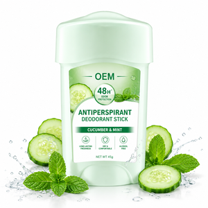 Desodorante <span class=keywords><strong>Antitranspirante</strong></span> en Barra de Pepino y Menta de 45g, Protección contra el Olor por 48H, Sin Alcohol, Seco, Cómodo, Frescura Duradera, OEM - Product Image 1