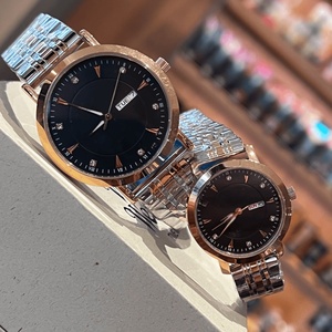 Reloj de Cuarzo Clásico con Esfera Redonda para Hombre y Mujer, con Correa de Acero Inoxidable, para Uso Diario y de Negocios, Longinesing - Product Image 5