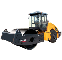 Nouvelle rouleuse hydraulique chinoise de marque supérieure 23 tonnes LTD723H, puissance élevée, compacteur de sol à tambour unique