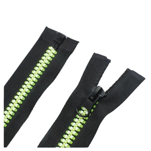 Haute Qualité 5 #   <span class=keywords><strong>Fermeture</strong></span> éclair coulissante à glissière automatique en résine bicolore écologique <span class=keywords><strong>pour</strong></span> <span class=keywords><strong>manteau</strong></span>, veste, vêtements, accessoires de couture - Product Image 1