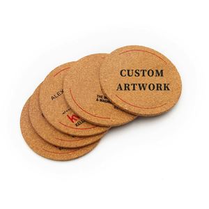 Sous-verres personnalisés avec logo imprimé, base en liège, absorbants, sublimation, lot de sous-verres pas cher - Product Image 1