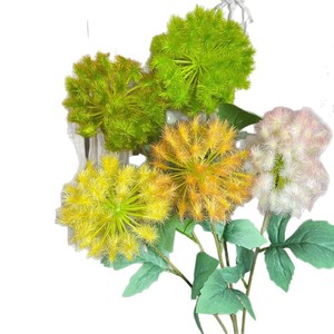 Fleur de pissenlit artificielle, fleur en soie de couleur mélangée, haute simulation, décoration de mariage et de maison - Product Image 5