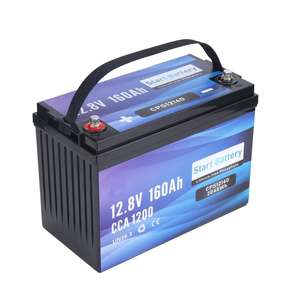Batería de arranque y parada de servicio pesado de 12V 160Ah para camiones y vehículos comerciales AGM, fabricada por OEM ODM. - Product Image 4