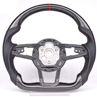 Audi R8 A3 8Y 8P 8V B8 B9 TTS A4 B8 B8.5 A5 A6 C7 C8 4F A7 A8 Q3 Q5 S3 8V S4 S5 Rs3 Rs4 Rs5 için Karbon Fiber Araba Direksiyonu