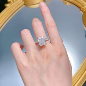 Anillo de Circonita Cúbica 8a Cz Sin Deslustre, Anillo de Eternidad, Anillo de Compromiso, Anillo de Promesa, Joyería para Mujer, Plata de Ley 925 - Product Image 4