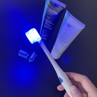 Kit de blanchiment dentaire à vendre, avec lumière LED, brosse à dents et dentifrice blanchissant