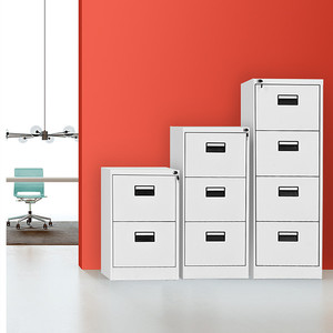Hiện đại 4-Drawer kim loại Tủ hồ sơ cho văn phòng nhà hội thảo trường học bệnh viện hoặc kho-bán buôn thép lưu trữ - Product Image 1