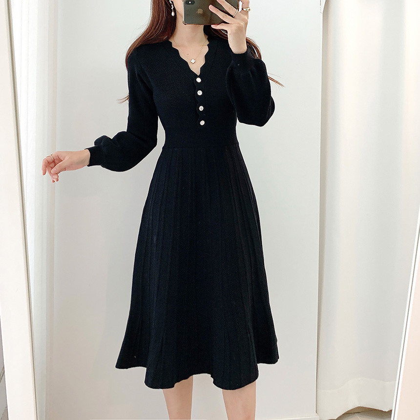 Korean Jumper Dresses Overall Dress Korea Korean Style] Minimal Midi  Overall Jumper