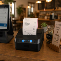 Imprimante matricielle portable de poche Cashino PDM-02 58 mm, design compact pour les restaurants, les commandes à emporter et les factures POS
