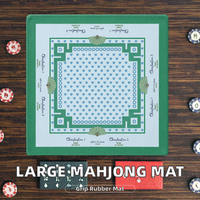 Tapis de mahjong en caoutchouc naturel, tapis de table antidérapant, réduction du bruit, tapis de jeu de cartes de poker, logo personnalisé