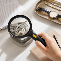 Custom Handheld Magnifier Large Lens High Definition Magnifying Glass for Reading Jewelry Inspection Repair Work OEM