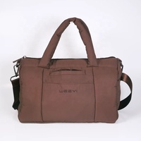 CHANGRONG Sac de Sport Polochon Mini Matelassé Rose en Nylon Personnalisé pour Femmes
