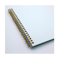 Cahier de revues à couverture en cuir de sublimation en spirale en vrac en gros Cahier de revues en vrac avec couverture en cuir de qualité supérieure
