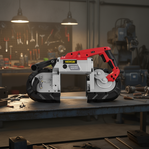 Sierra de cinta portátil Vevor de 5 pulgadas de corte profundo, motor de 1.1 Kw, velocidad variable, máquina de corte de metal - Product Image 2