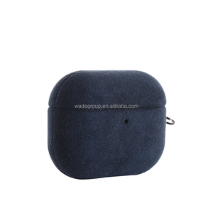 Logo personnalisé Alcantara étui de protection avec lanière pour AirPods 1/2/3/4 écouteur accessoire <span class=keywords><strong>AirPodsPro</strong></span>/2nd - Product Image 5