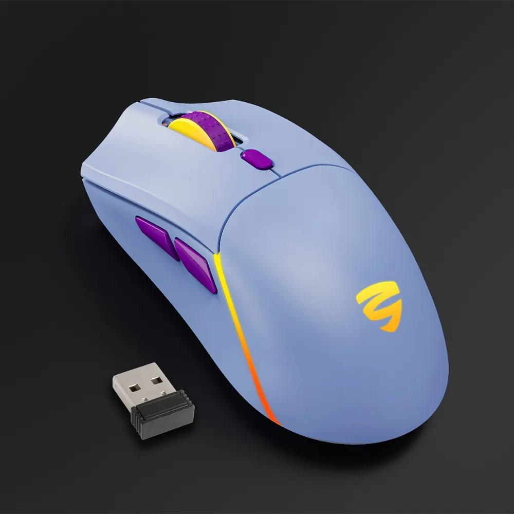 2.4G+ wireless Dual Mode RGB Ergonomic Gaming Mouse manufacturer Laptop gamer use 12000 DPI Support color ODM