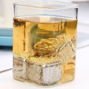 Cubitos de Hielo de Acero Inoxidable 304, Juego de Piedras para Enfriar Vino, Cerveza, Whisky, Artículos de Bar, Cubitos de Hielo Metálicos Reutilizables de Enfriamiento Rápido - Product Image 3