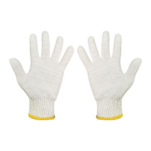 Precio bajo 30 g/par guantes de algodón calibre 10 guante protector de punto de algodón guantes de seguridad de mano blanca para el trabajo doméstico - Product Image 3