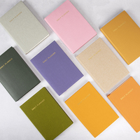 Carnet de notes A5 personnalisé en cuir PU, couverture rigide, 120 feuilles, reliure cousue, pages imprimées personnalisées disponibles avec logo personnalisé