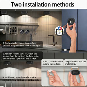 Under Cabinet <b>Light</b> <b>with</b> Charge Station, Rechargeable Magnetic Poster <b>Lights</b> <b>with</b> 3 Color Temperatures, Dimmable <b>Timer</b> LED <b>Light</b> - Product Image 5
