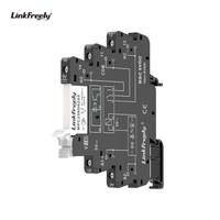 Relais électromagnétique programmable PLC, mini module, interface fine, connexion par vis, indicateur LED, bobine 5VDC, charge 6A/250VAC