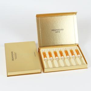 Ensemble d'emballages rigides pour cosmétiques en forme de livre recyclé, avec fermeture magnétique, gaufrage, doublure en éponge, boîte écologique en paille de blé - Product Image 1