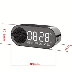 Meilleures ventes, haut-parleur intelligent avec horloge, fonction d'alarme, haut-parleur <span class=keywords><strong>Bluetooth</strong></span>, alarme surround, haut-parleur sans fil <span class=keywords><strong>Bluetooth</strong></span> pour la promotion - Product Image 1