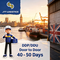Transport maritime Chine-Royaume-Uni DDP porte-à-porte, logistique professionnelle avec tous les droits inclus