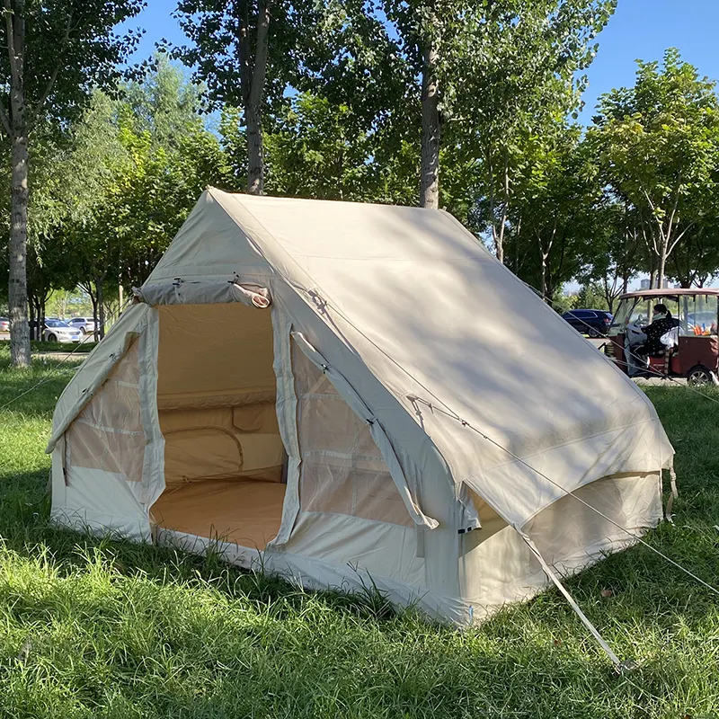 Casas tendas barraca de ar acampamento 5 pessoas barraca flavel para camping barraca-feita-com-tubo-pvc
