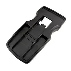 Customized injection molding Auto parts injection molded plastic black OEM PVC car safety belt buckle customized production