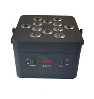 12pcs 18W RGBWA + UV Batterie Sans Fil Plat Par 9pcs leds Batterie Sans Fil Dmx Led Rondelle Murale Lumière