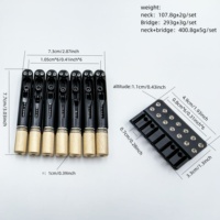 Pont de guitare électrique sans tête à 7 cordes, noir, haut de gamme, accessoires de guitare en gros, approvisionnement en vrac