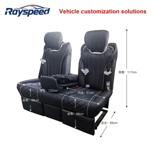 Divano Letto di Lusso di Fascia Alta in Pelle e Tessuto Sedili Sportivi per Furgoni con Angolo Regolabile Impermeabili Colore e Logo Personalizzati - Product Image 2