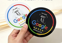 Étiquette intelligente NFC RFID 13,56 MHz en PVC étanche pour la commande de menus, les paiements et l'adhésion en restauration et hôtellerie