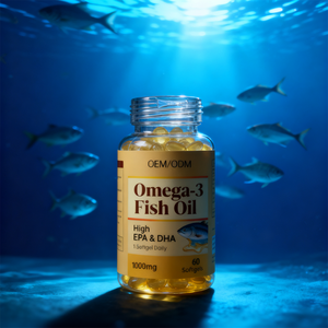 100% высококонцентрированный рыбий жир Омега-3 с <span class=keywords><strong>EPA</strong></span> и <span class=keywords><strong>DHA</strong></span>, сертифицированный GMP и HALAL, в мягких капсулах - Product Image 6