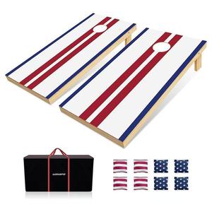 Mesa de beanbag de madera, tablero de lanzamiento de madera, tablero de beanbag para competición estudiantil, tablero interactivo de madera maciza para padres e hijos al aire libre - Product Image 1