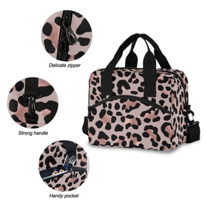Cheap Price Customs logo Patterns Leopard Print Portable Waterproof Lunch Cooler Bags Large Size for Sale - Product Image 5