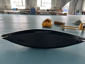 Kayak à pédales Shush de 11,6 pieds, pagaie Predator, bateau de course en PVC à simple ponton - Product Image 2