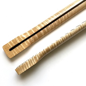 Mástil de Repuesto Personalizado para Guitarra <span class=keywords><strong>El</strong></span>éctrica, 21 Trastes, Color Natural, Estilo ST de Arce Atigrado Flameado - Product Image 2