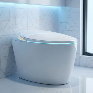 WC intelligent moderne de luxe à poser au sol, électronique et automatique, pour les nouveaux projets de décoration intérieure - Product Image 1