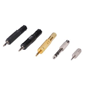 Audio <b>Adapter</b> 6.35 Mm To 3.5 Mm 3.5 Mm To 2.5 Mm Zinc Alloy <b>Plug</b> In Connector Set For Audio Devices - Product Image 1