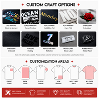 T-shirt en coton personnalisé 230 g/m², coton lourd 100 %, t-shirt pour homme avec broderie de logo personnalisé, t-shirts imprimés
